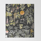 Adolphe Millot - Plantes dangereuses B (dangerous plants B) Throw Blanket Gallery Image 2