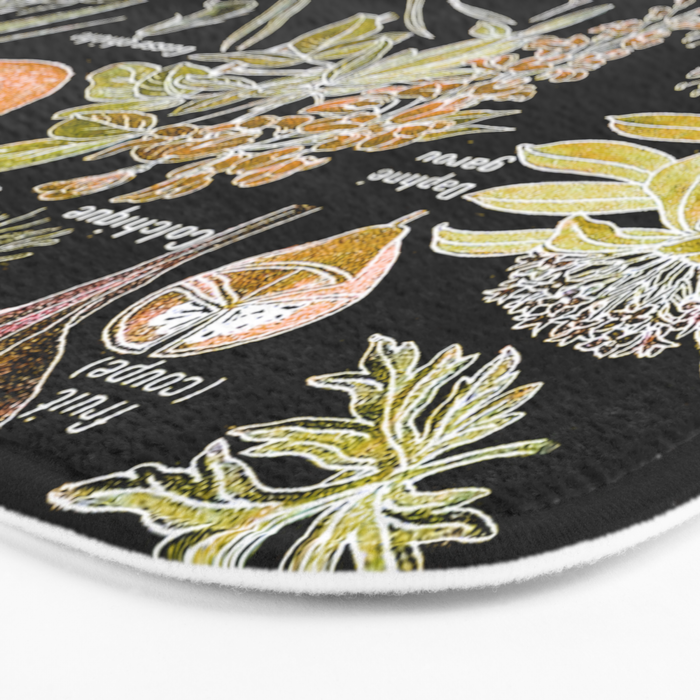 Adolphe Millot - Plantes dangereuses B (dangerous plants B) Bath Mat Gallery Image 3