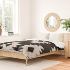 Southwestern Pattern 542 Black and Linen White Duvet Cover Gallery Image 2