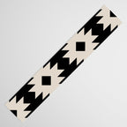 Southwestern Pattern 542 Black and Linen White Table Runner Gallery Image 3