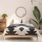Southwestern Pattern 542 Black and Linen White Comforter Gallery Image 3