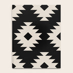 Southwestern Pattern 542 Black and Linen White Notebook Gallery Image 4
