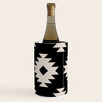 Southwestern Pattern 542 Black and Linen White Wine Chiller Gallery Image 3