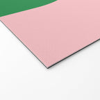 Bold Minimal Double Arch Pattern in Pink, Green, and Pastel Blue Welcome Mat Gallery Image 2