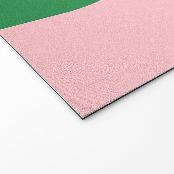 Bold Minimal Double Arch Pattern in Pink, Green, and Pastel Blue Welcome Mat Gallery Image 2