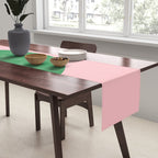Bold Minimal Double Arch Pattern in Pink, Green, and Pastel Blue Table Runner Gallery Image 2