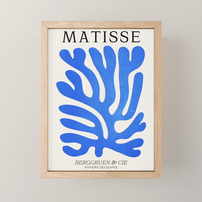 Marseille Blue: Matisse Color Paper Cutouts 03 Mini Art Print Gallery Image 1