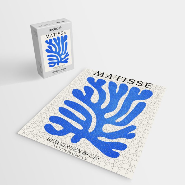 Marseille Blue: Matisse Color Paper Cutouts 03 Jigsaw Puzzle Gallery Image 2