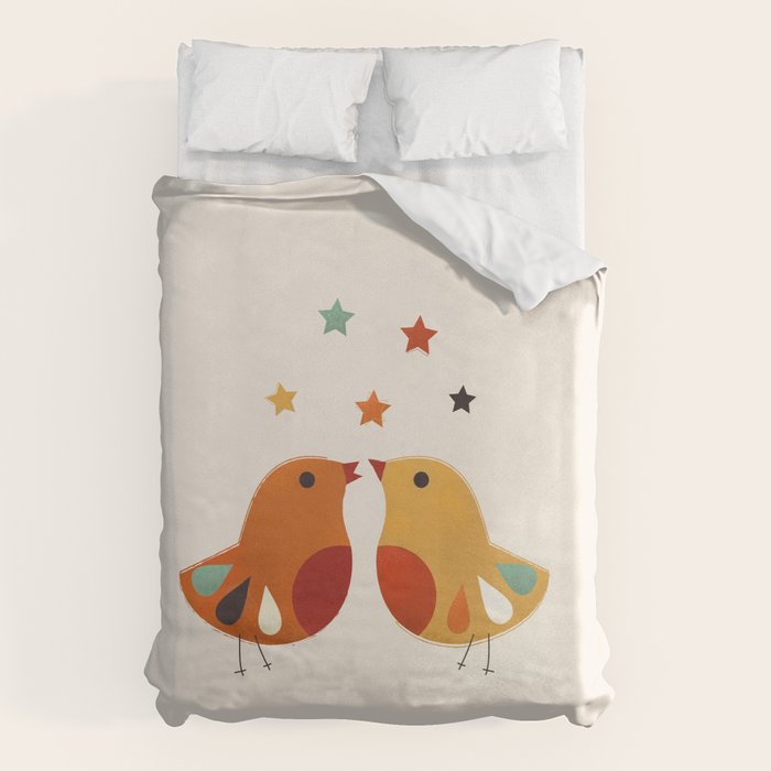 Little Festive Birds Duvet Cover Gallery Image 6