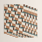 Cuboid Geometric Abstract Shapes Pattern VIII Wrapping Paper Gallery Image 3