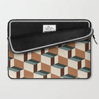 Cuboid Geometric Abstract Shapes Pattern VIII Laptop Sleeve Gallery Image 2