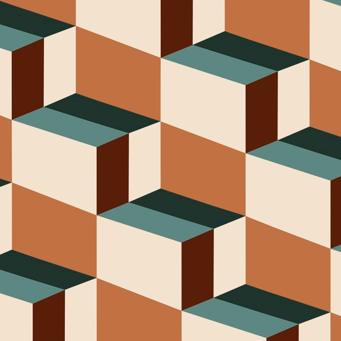 Cuboid Geometric Abstract Shapes Pattern VIII Coffee Mug Gallery Image 2