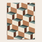 Cuboid Geometric Abstract Shapes Pattern VIII Notebook Gallery Image 4