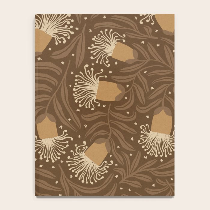 Whimsical Florals / Orange & Brown Notebook Gallery Image 4