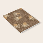 Whimsical Florals / Orange & Brown Notebook Gallery Image 2