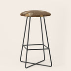 Whimsical Florals / Orange & Brown Stool Gallery Image 1