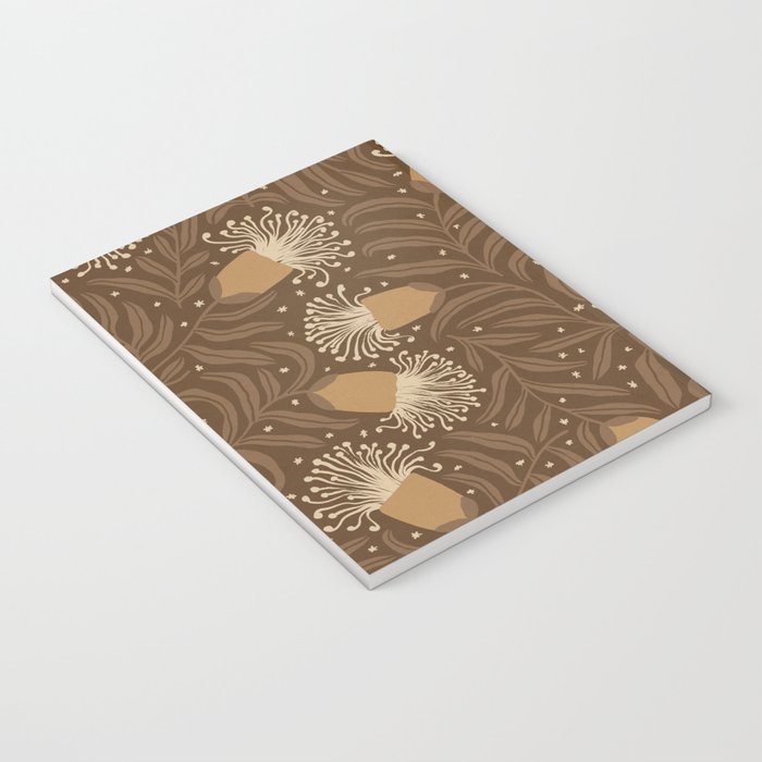 Whimsical Florals / Orange & Brown Notebook Gallery Image 3