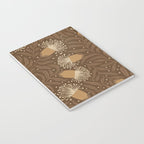 Whimsical Florals / Orange & Brown Notebook Gallery Image 3