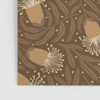 Whimsical Florals / Orange & Brown Poster Gallery Image 3