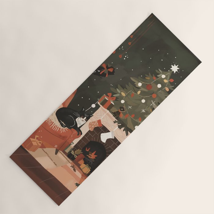 Warm and Festive Yoga Mat Gallery Image 1