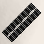 Minimal Geometric Pattern II - Black Yoga Mat Gallery Image 1