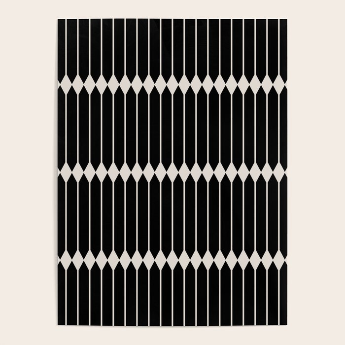 Minimal Geometric Pattern II - Black Poster Gallery Image 4