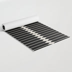 Minimal Geometric Pattern II - Black Yoga Mat Gallery Image 2