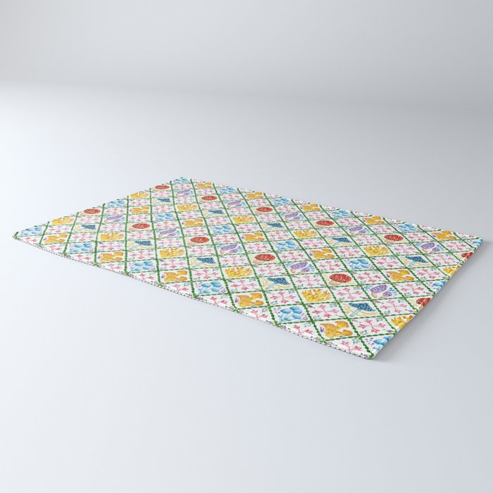 Decorative mushrooms pattern Rug Gallery Image 3