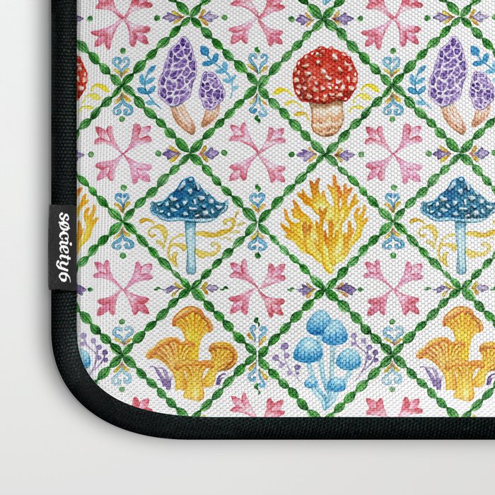 Decorative mushrooms pattern Laptop Sleeve Gallery Image 3