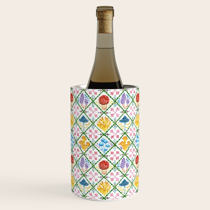 Decorative mushrooms pattern Wine Chiller Gallery Image 2