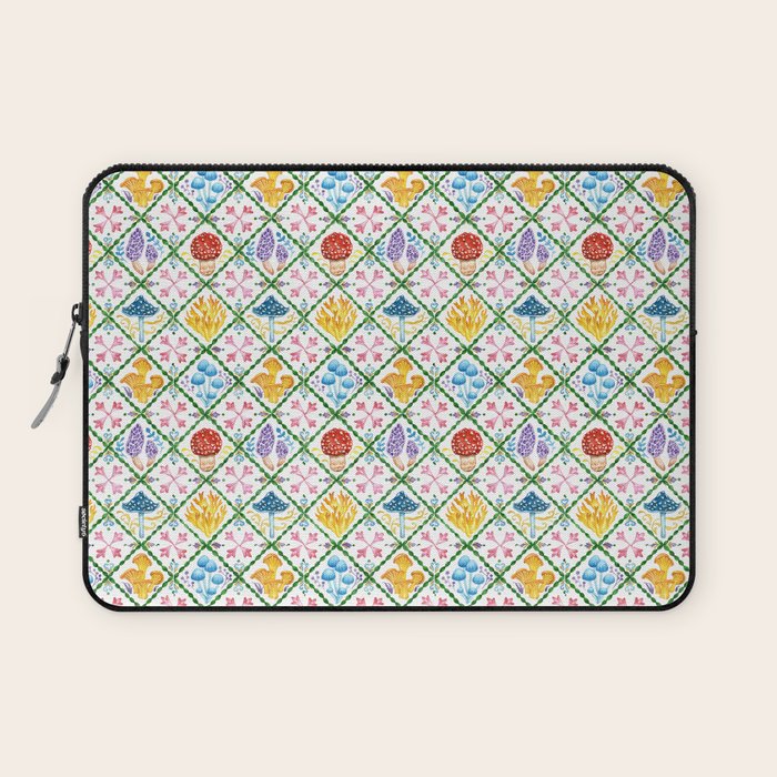 Decorative mushrooms pattern Laptop Sleeve Gallery Image 1