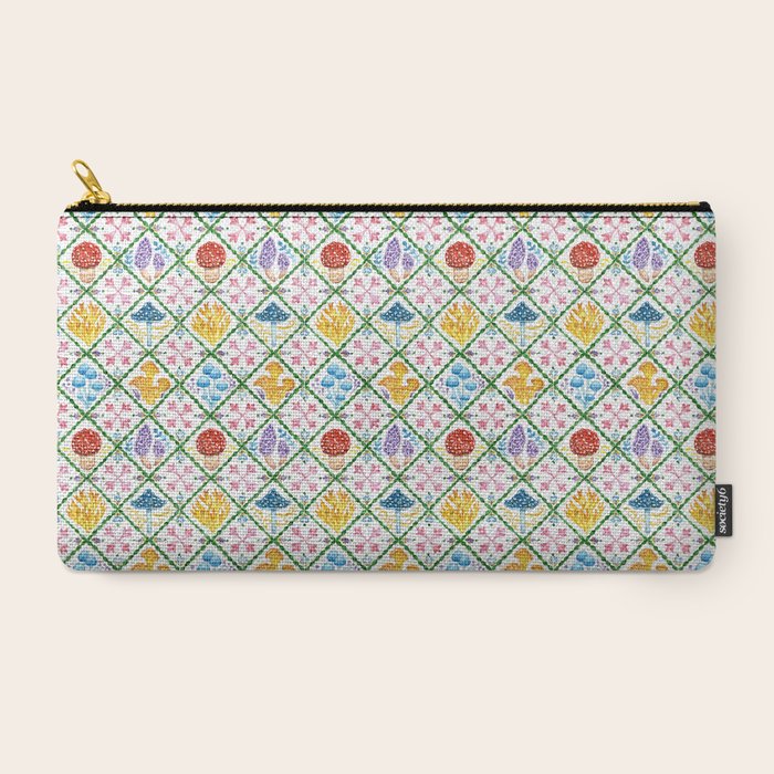 Decorative mushrooms pattern Carry All Pouch Gallery Image 2