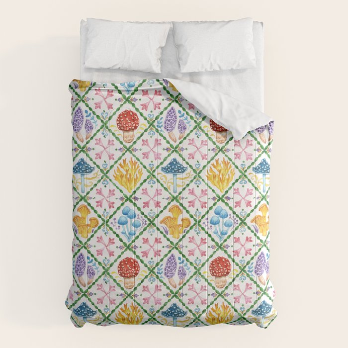 Decorative mushrooms pattern Comforter Gallery Image 6