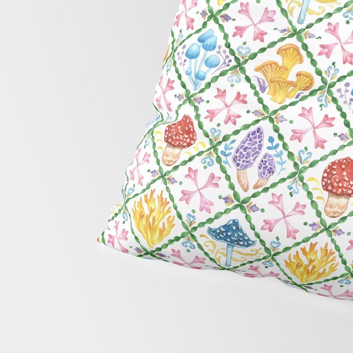 Decorative mushrooms pattern Pillow Sham Gallery Image 4