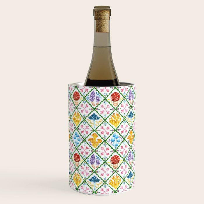 Decorative mushrooms pattern Wine Chiller Gallery Image 3