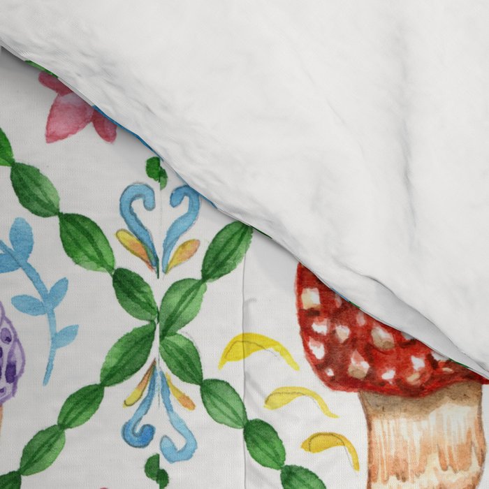 Decorative mushrooms pattern Comforter Gallery Image 4