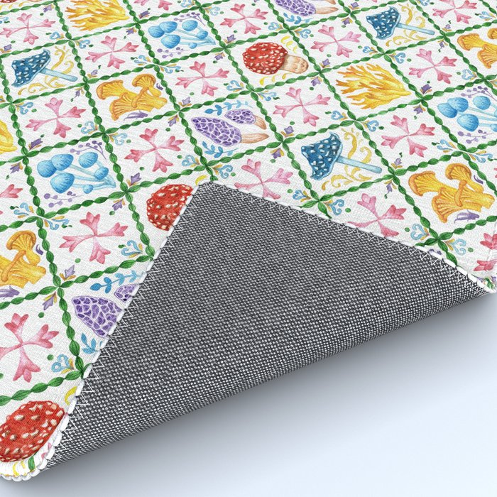 Decorative mushrooms pattern Rug Gallery Image 4
