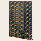 Creative colorful organic shape art pattern Wallpaper Gallery Image 2