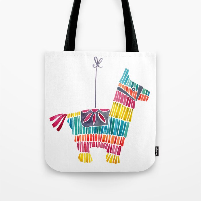 Mexican Donkey PinÌata - CMYK Palette Tote Bag Gallery Image 1