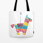 Mexican Donkey PinÌata - CMYK Palette Tote Bag Gallery Image 1
