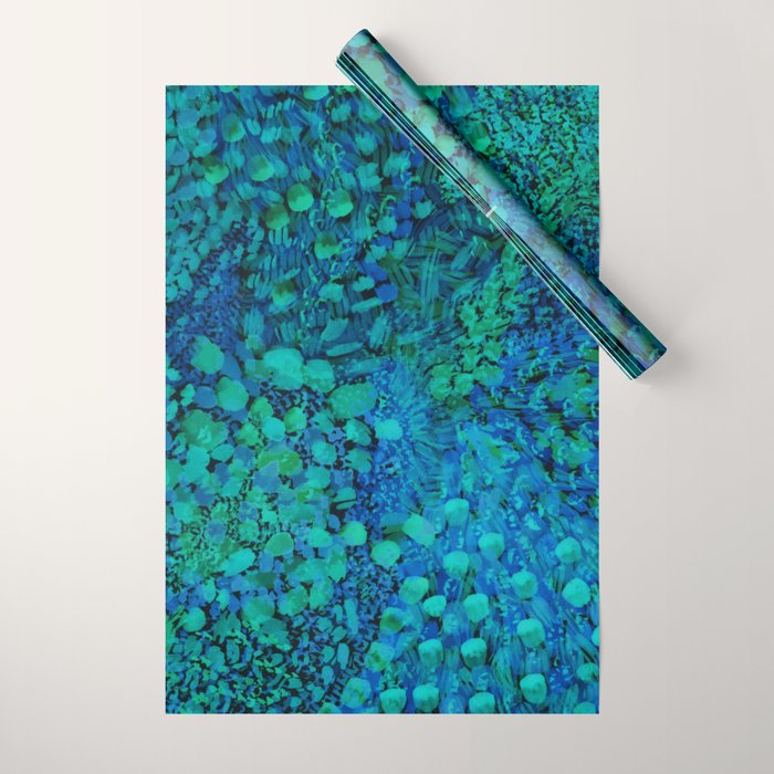 Peacock Watercolor Painting Wrapping Paper Gallery Image 1