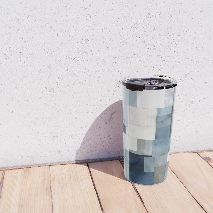 Soft Blue Forms II Travel Mug Gallery Image 4