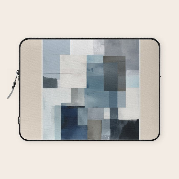 Soft Blue Forms II Laptop Sleeve Gallery Image 1