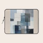 Soft Blue Forms II Laptop Sleeve Gallery Image 1