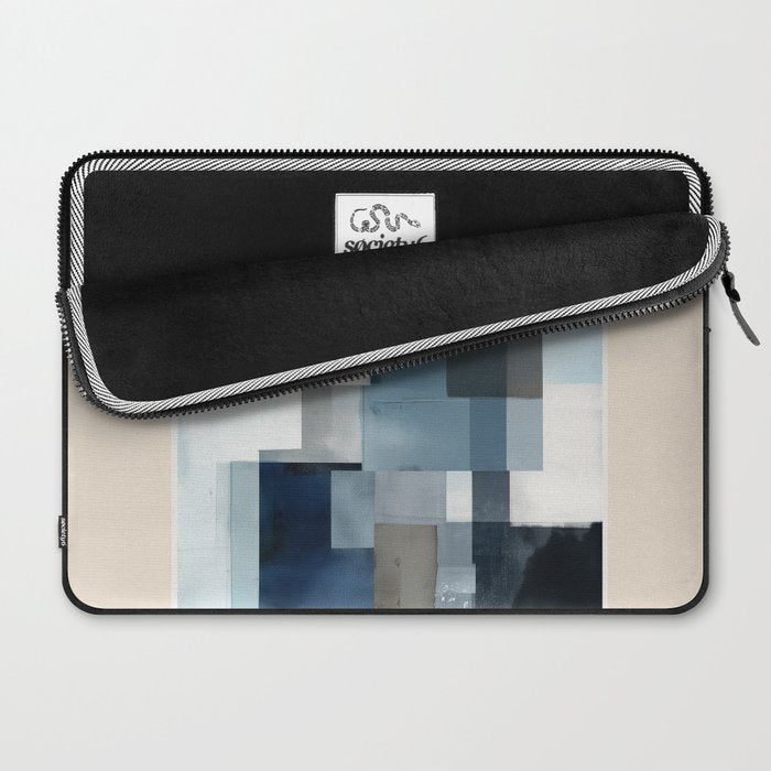 Soft Blue Forms II Laptop Sleeve Gallery Image 2