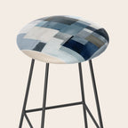 Soft Blue Forms II Stool Gallery Image 2