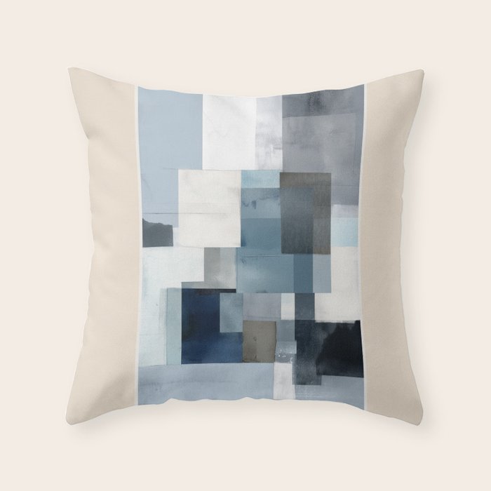 Soft Blue Forms II Throw Pillow Gallery Image 6
