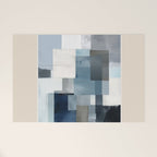 Soft Blue Forms II Welcome Mat Gallery Image 1