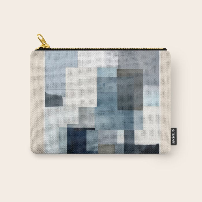 Soft Blue Forms II Carry All Pouch Gallery Image 1