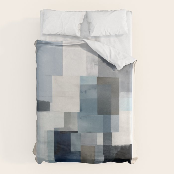 Soft Blue Forms II Duvet Cover Gallery Image 6